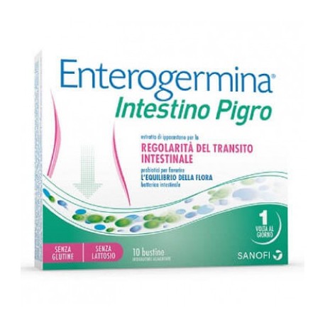 Enterogermina Intestino Pigro - Integratore per la regolarità intestinale 10 bustine