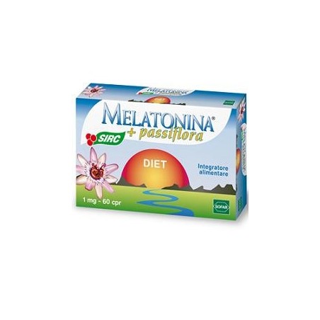 Melatonina + Passiflora Diet integratore per il sonno e lo stress 60 compresse Melatonina + Passiflora Diet integratore per il sonno e lo stress 60 compresse