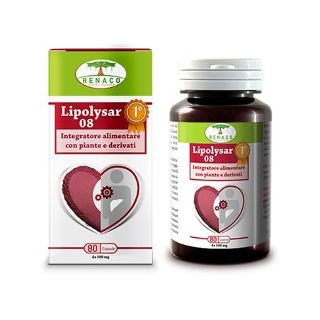 Lipolysar 08 Monascus 80 capsule - integratore per il colesterolo Lipolysar 08 Monascus 80 capsule - integratore per il colesterolo