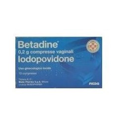 Betadine 200 mg 10 compresse vaginali
