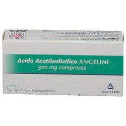 Acido acetilsalicilico angenerico 500 mg 20 compresse