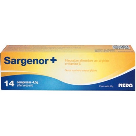 Sargenor Plus integratore alimentare con Vitamina C - 14 compresse effervescenti