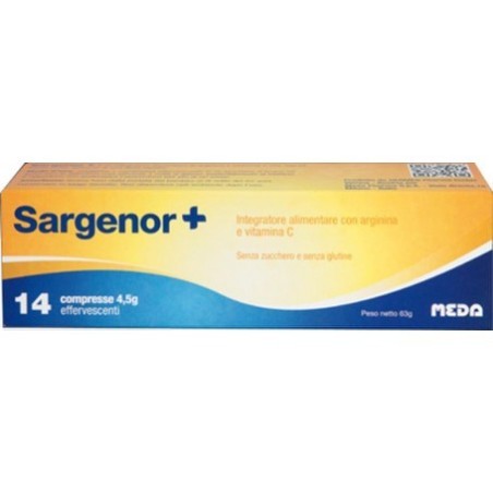 Sargenor Plus integratore alimentare con Vitamina C - 14 compresse effervescenti Sargenor Plus integratore alimentare con Vitamina C - 14 compresse effervescenti