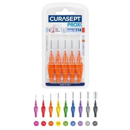 Curasept Proxi T10 fucsia 5 scovolini interdentali 1 mm Curasept Proxi T10 fucsia 5 scovolini interdentali 1 mm