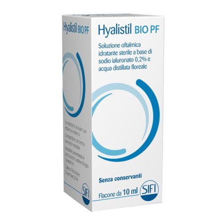 Hyalistil Bio PF gocce oculari lubrificanti per occhi irritati e stanchi 10 ml Hyalistil Bio PF gocce oculari lubrificanti per occhi irritati e stanchi 10 ml