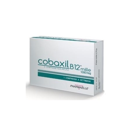 Cobaxil B12 Mille integratore di vitamina B12 5 compresse sublinguali Cobaxil B12 Mille integratore di vitamina B12 5 compresse sublinguali