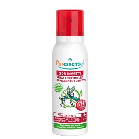 Puressentiel SOS Insetti - Spray antipuntura repellente e lenitivo 75ml