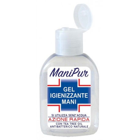 ManiPur Gel igienizzante mani con Tea tree oil antibatterico naturale 70 ml