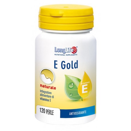 LongLife E Gold integratore antiossidante con vitamina E 120 perle