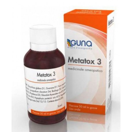 Metatox 3 gocce 30 ml medicinale omeopatico per terapie dimagranti