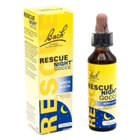 Rescue Night senza alcol fiori di Bach per l'insonnia 20 ml Rescue Night senza alcol fiori di Bach per l'insonnia 20 ml