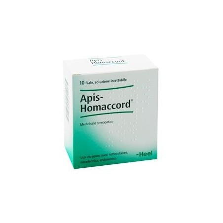 Apis Homaccord Heel 10 fiale omeopatiche per infiammazioni della pelle Apis Homaccord Heel 10 fiale omeopatiche per infiammazioni della pelle