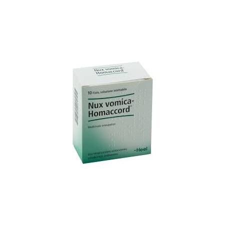 Nux Vomica Homaccord Heel 10 fiale omeopatiche per la digestione Nux Vomica Homaccord Heel 10 fiale omeopatiche per la digestione