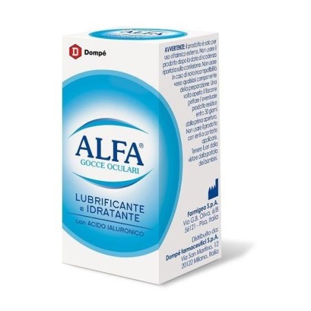Alfa gocce oculari lubrificanti 10 ml Alfa gocce oculari lubrificanti 10 ml