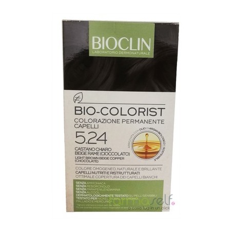 Bioclin Bio Colorist Castano Chiaro Beige Rame tinta con Argan BIO Bioclin Bio Colorist Castano Chiaro Beige Rame tinta con Argan BIO