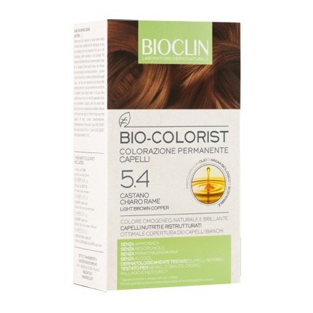 Bioclin Bio Colorist Castano Chiaro Rame tinta per capelli con Argan BIO