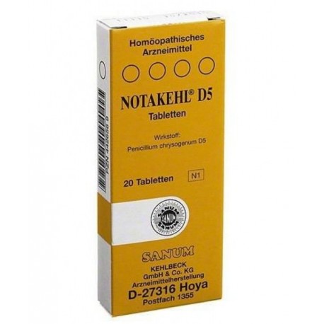 Sanum Notakehl D5 20 compresse farmaco antibatterico omeopatico