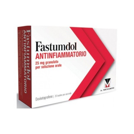Fastumdol 25 mg antinfiammatorio granulato per soluzione orale 20 bustine Fastumdol 25 mg antinfiammatorio granulato per soluzione orale 20 bustine