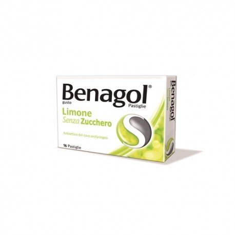 Benagol antisettico per il cavo faringeo 36 pastiglie limone senza zucchero