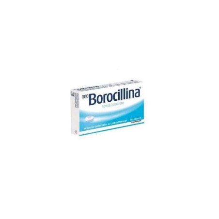 Neo Borocillina 1,2 mg + 20 mg 16 pastiglie senza zucchero Neo Borocillina 1,2 mg + 20 mg 16 pastiglie senza zucchero