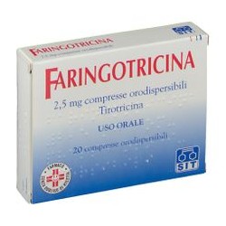 Faringotricina 2,5 mg 20 compresse orodispersibili