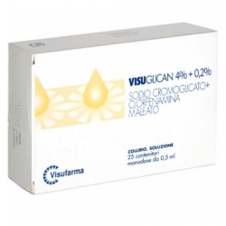 Visuglican 40 mg/ml + 2 mg/ml collirio 25 monodose 0,5 ml