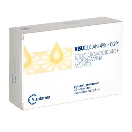 Visuglican 40 mg/ml + 2 mg/ml collirio 25 monodose 0,5 ml