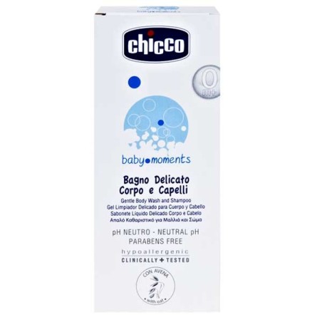 Chicco Bagno delicato corpo e capelli per neonati ipoallergenico 200 ml Chicco Bagno delicato corpo e capelli per neonati ipoallergenico 200 ml