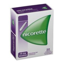 Nicorette soluzione per inalazione 20 flaconcini 15 mg