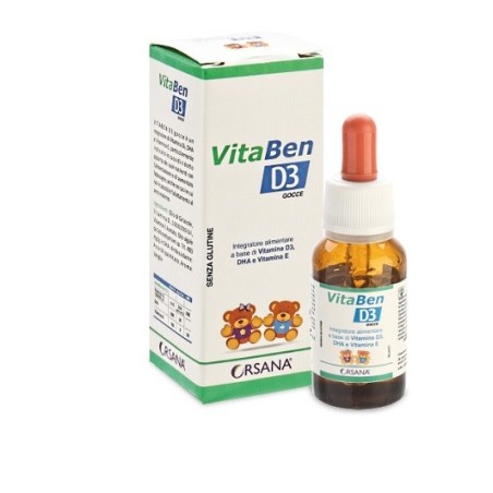 VitaBen D3 integratore polivitaminico per le ossa dei bambini 15 ml VitaBen D3 integratore polivitaminico per le ossa dei bambini 15 ml