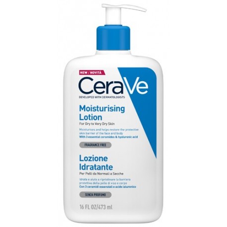 CeraVe Lozione idratante viso e corpo pelle da normale a secca 473 ml