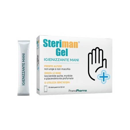 Steriman - Gel igienizzante mani 20 bustine monodose Steriman - Gel igienizzante mani 20 bustine monodose