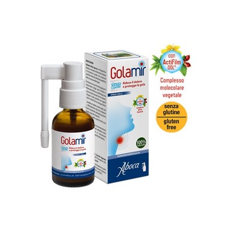 Aboca Golamir 2ACT spray contro dolore e infiammazione della gola 30 ml