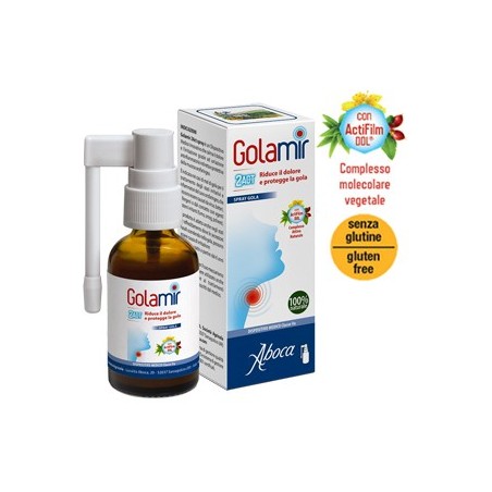 Aboca Golamir 2ACT spray contro dolore e infiammazione della gola 30 ml Aboca Golamir 2ACT spray contro dolore e infiammazione della gola 30 ml