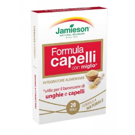 Jamieson Formula Capelli con miglio 20perle integratore unghie e capelli