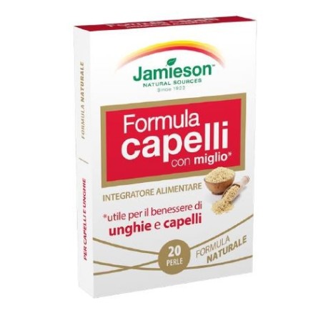 Jamieson Formula Capelli con miglio 20perle integratore unghie e capelli Jamieson Formula Capelli con miglio 20perle integratore unghie e capelli