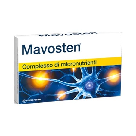 Mavosten-Integratore per il benessere del sistema nervoso 20 compresse Mavosten-Integratore per il benessere del sistema nervoso 20 compresse