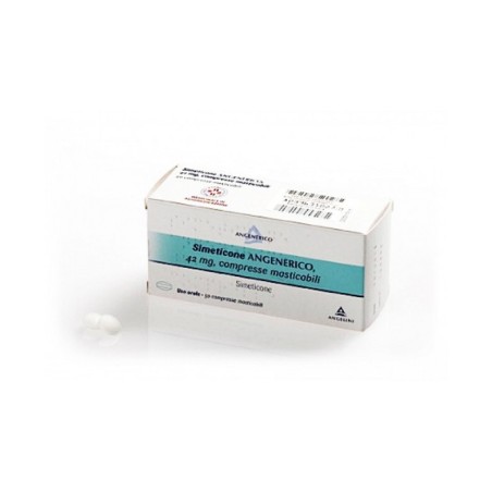 Simeticone Angenerico 42 mg 50 compresse masticabili Simeticone Angenerico 42 mg 50 compresse masticabili