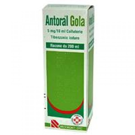 Antoral gola 100 mg collutorio 200 ml Antoral gola 100 mg collutorio 200 ml
