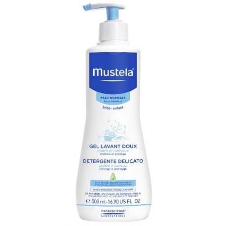 Mustela detergente delicato per l'igiene quotidiana del neonato 500 ml