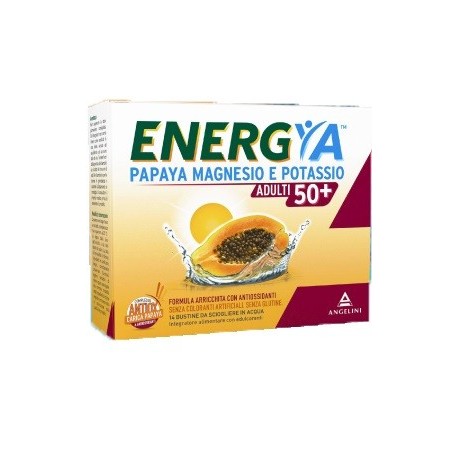 Energya Papaya Magnesio e Potassio integratore per adulti 50+ 14 bustine