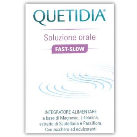 Quetidia Soluzione orale fast slow integratore per il benessere mentale 150 ml Quetidia Soluzione orale fast slow integratore per il benessere mentale 150 ml