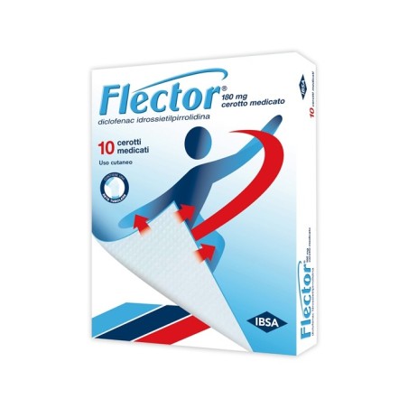 Flector 180 mg 10 cerotti medicati antinfiammatori Flector 180 mg 10 cerotti medicati antinfiammatori