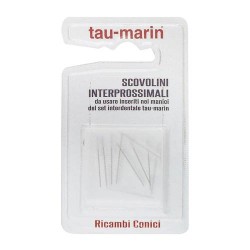 Tau-Marin Scovolino per spazi interdentali - 10 ricambi conici