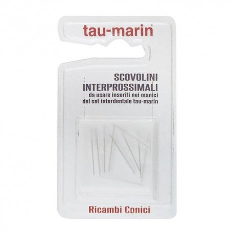 Tau-Marin Scovolino per spazi interdentali - 10 ricambi conici