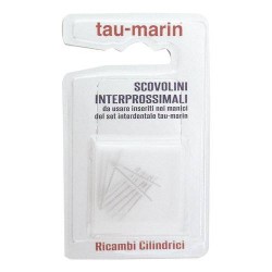 Tau-Marin Scovolino per spazi interdentali - 10 ricambi cilindrici