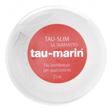 Tau-Marin Tau Slim filo interdentale sottile alla menta per spazi stretti 25 m