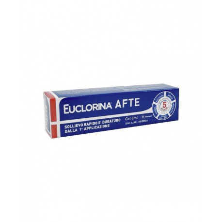 Euclorina Afte Gel 8ml - Gel contro afte e ulcere orali