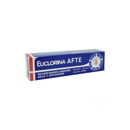 Euclorina Afte Gel 8ml - Gel contro afte e ulcere orali Euclorina Afte Gel 8ml - Gel contro afte e ulcere orali