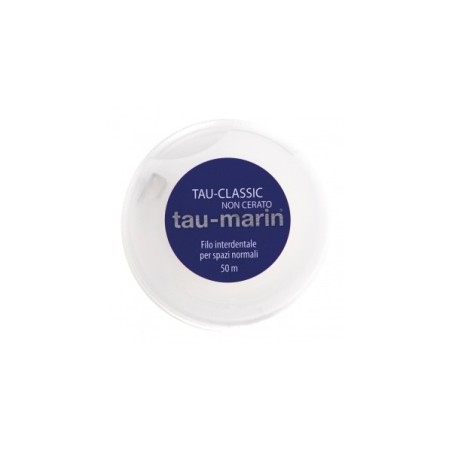 Tau-Marin Tau Classic filo interdentale classico non cerato alla menta 50 m Tau-Marin Tau Classic filo interdentale classico non cerato alla menta 50 m